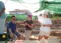 Seth Bernard, Sarah James, and Angela Ziskowski working in Panayia Field in 2006.