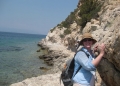 Angela leading a walk from Ancient Corinth to the Perachora peninsula in 2010.