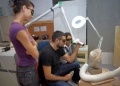 Καθαρισμός με lazer της μαρμάρινης κεφαλής της Νέμεσις