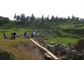 The theater excavation from west.