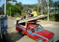A view from the bus as we return from Saqqara.
