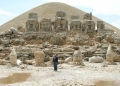 Regular member Allie Kemmerle at the eastern terrace of Nemrud Dag