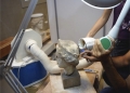 Conservation of a sculpture with laser techniques