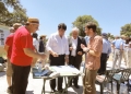 Signing ceremony near the trailhead