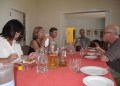 Lunch table from east (L to R, Morison, Klinger, Wallace, Sanders, Graybehl, Ierardi)
