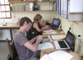 Mark Hammond and Sonia Klinger in the workroom