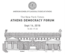VIDEOCAST - The New York Times : Athens Democracy Forum - Ancient Democracy & Religion, Migration.