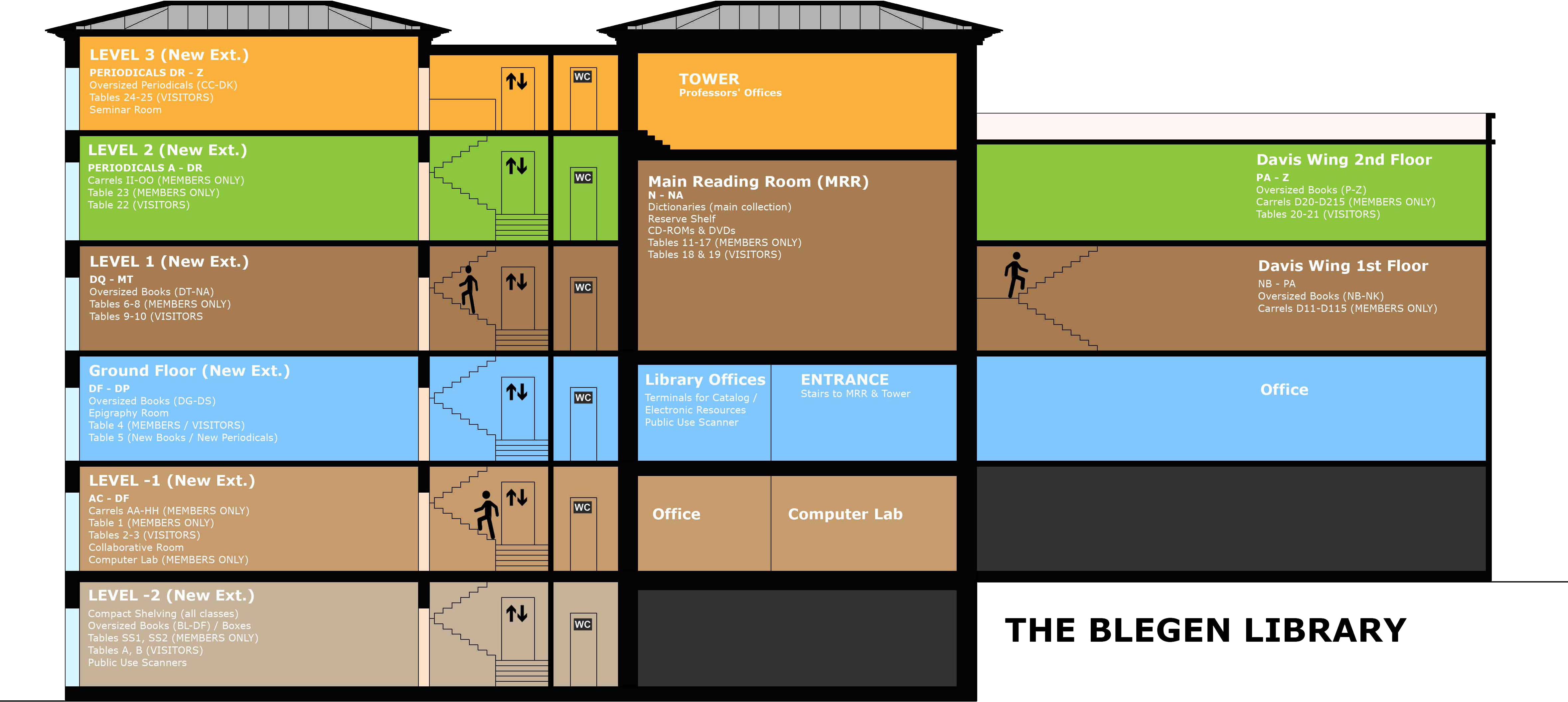 Blegen Library Complete Floor Plan