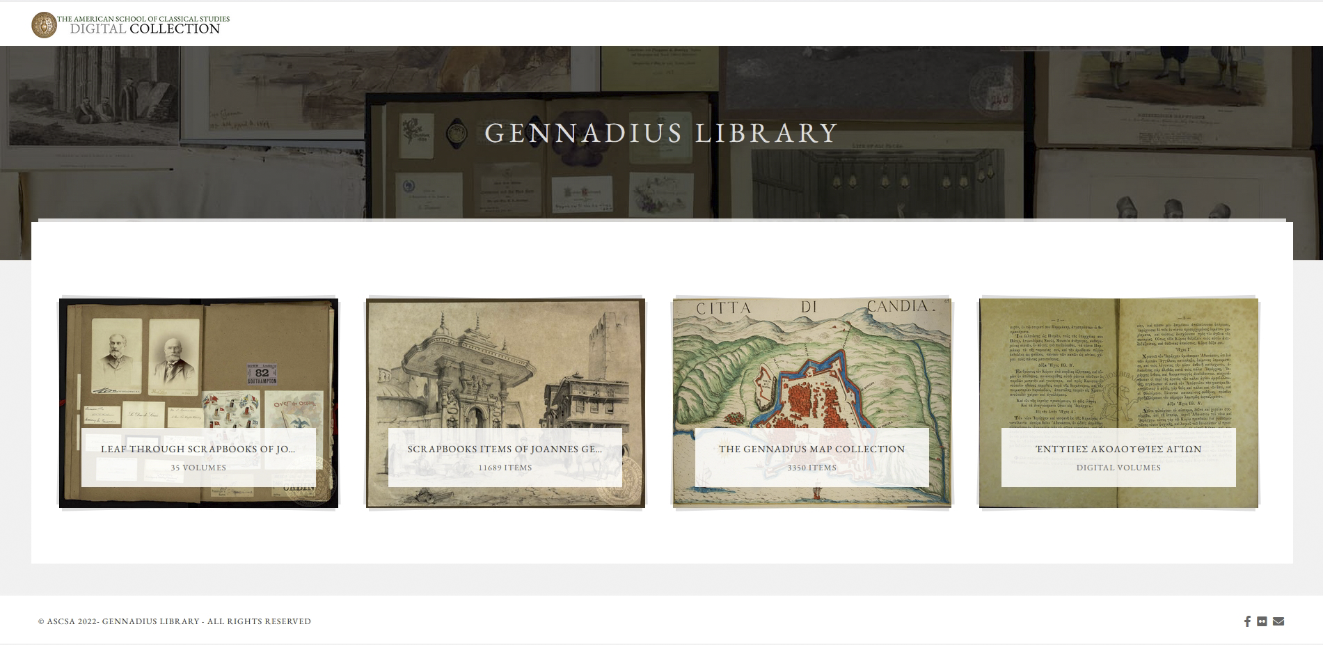  Gennadius Digital Collections