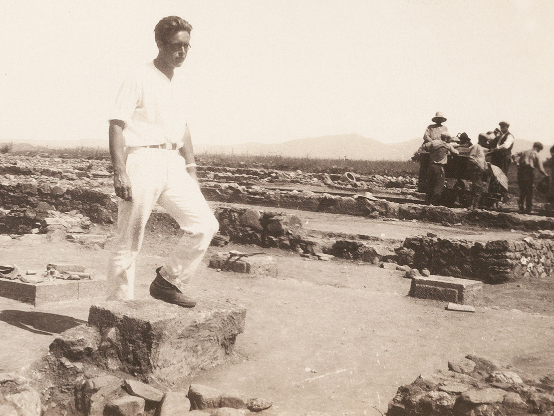 J. Walter Graham at the Olynthus Excavations in 1931