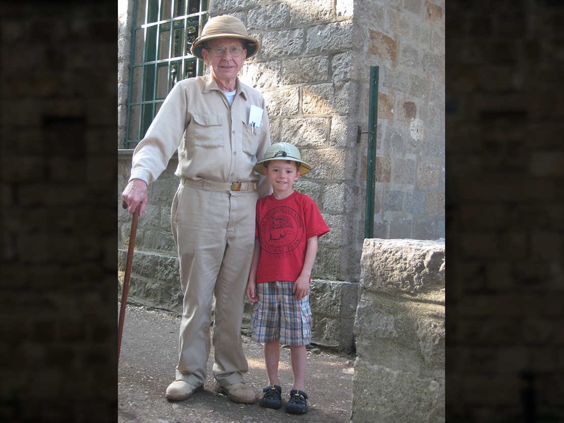 James McCredie with Grandson in Samothrace