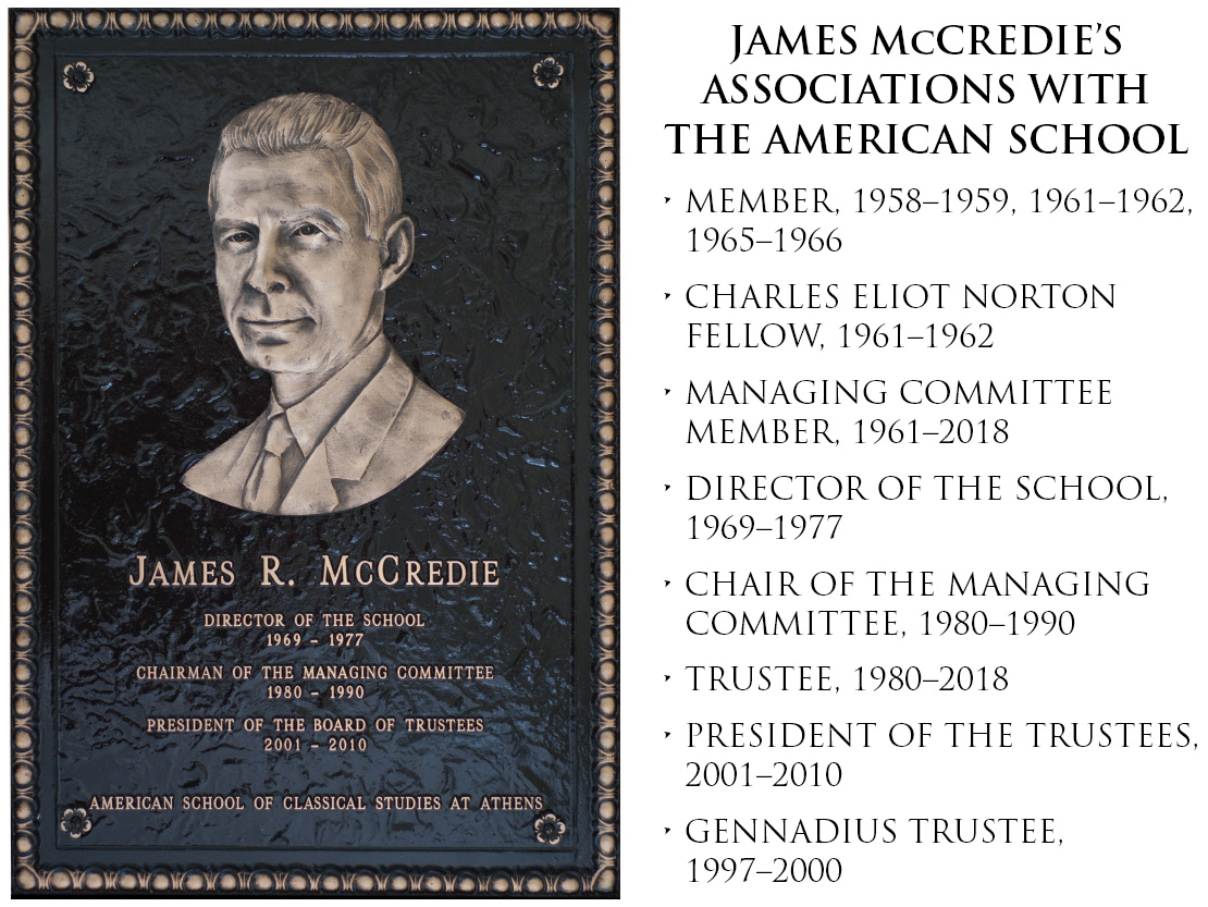 James McCredie Plaque
