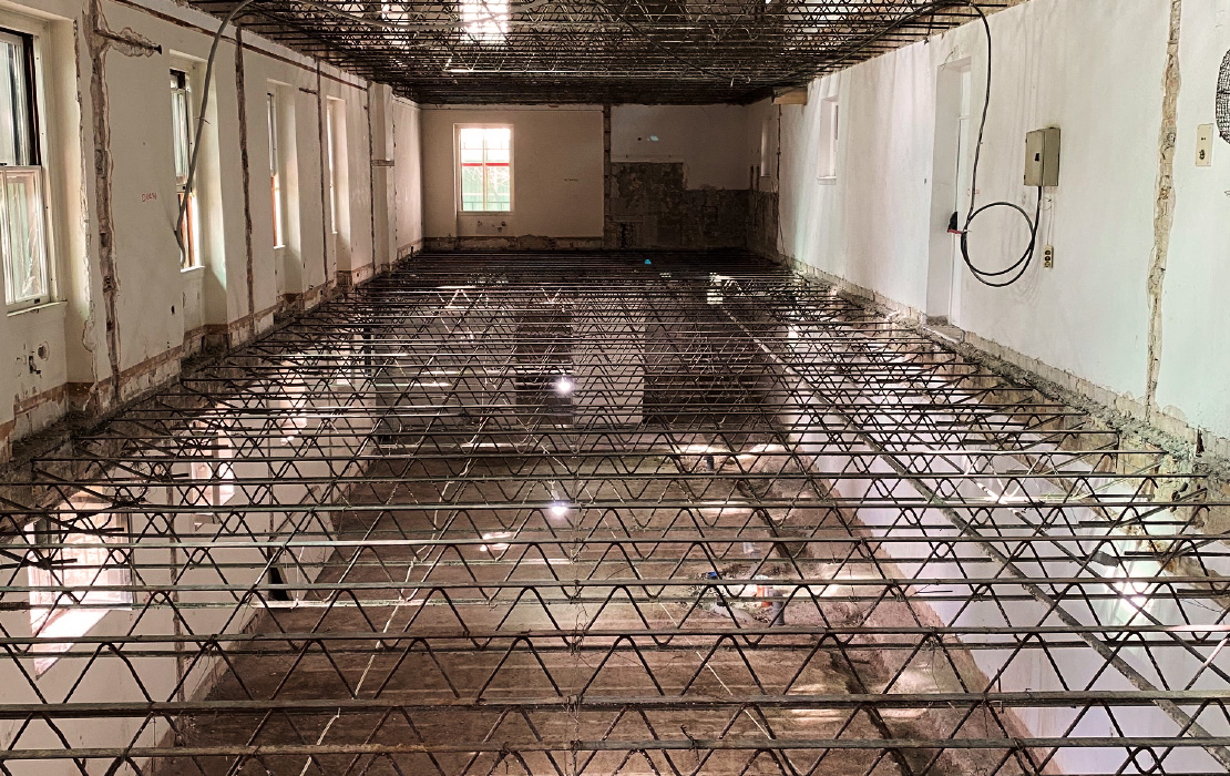 Steel Floor Joists in the Annex