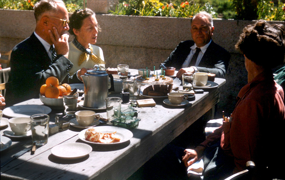 Virginia Grace at Benjamin Merrit's birthday party in 1955