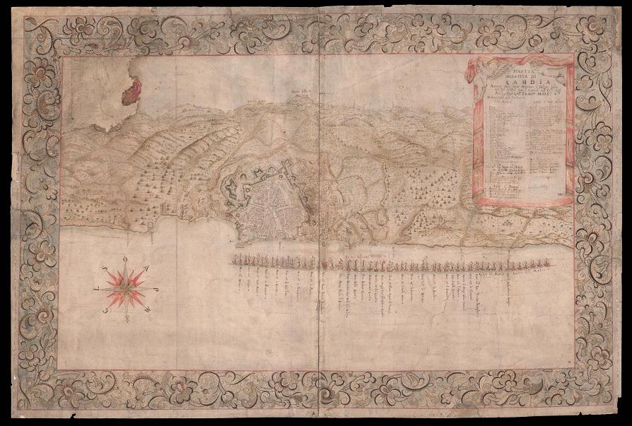 Νέος μοναδικός χάρτης της πολιορκίας του Χάνδακα προστίθεται στις συλλογές της Γενναδείου