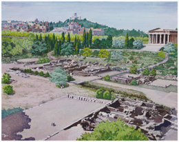 Landscaping Ancient Agora in the 1950s. Before-and-After Photos