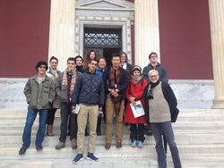 Students of Hunter College visiting the ASCSA