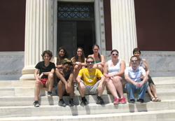 Students from University of Michigan visiting the ASCSA