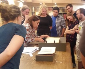 Seminar of Textual Interpretation visits the Gennadius Library