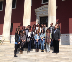 Students from Athens University visiting the ASCSA Archives