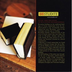 Studite Project on Byzantine Bookbindings